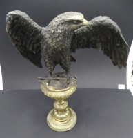 Auktion 352 / Los 15020 <br>Jeanharye, gr. schwere Adler-Bronze, H-41 cm