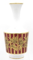 Auktion 348 / Los 8179 <br>Vase, Goldblumen, RW gemarkt, ca. H-28cm