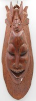 Auktion 348 / Los 15055 <br>Wandmaske, Afrika, L-63cm B-21cm