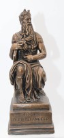 Auktion 348 / Los 15064 <br>Moses, Austin Prod. Inc., Canada, Kunstmasse bronziert, div. Abplatzer, H-25cm.