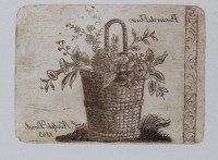 Auktion 348 / Los 5015 <br>Adolf Dorst, Panier de Fleurs, Radierung, spiegelverkehrt , ger./Glas, RG 20 x 20cm