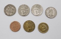 Auktion 348 / Los 6051 <br>7x Nachprägungen antiker Münzen, Fa. MEKU