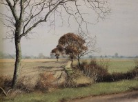 Auktion 348 / Los 4059 <br>Neil SPILMAN (1951), Landschaft, Öl/Leinwand, gerahmt, RG 42 x 52cm