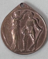 Auktion 349 / Los 7011 <br>Deutschland, Kaiserreich Tragbare Bronzemedaille 1914 Erster Weltkrieg, Furg Dagerland,