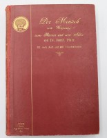 Auktion 349 / Los 3017 <br>Dr. B.Platz, Der Mensch- Sein Ursprung, seine Rassen und sein Alter, 1898, Altersspuren