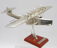 Auktion 349 / Los 15027 <br>Stand-Modell "Dornier Do X - 1929, Flugzeug 19,5 x 24cm