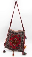 Auktion 349 / Los 13002 <br>Kelim-Tasche, älter, ca. 29,5 x 29,5cm