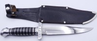 Auktion 349 / Los 16036 <br>gr. Messer in Lederscheide "Sheriff Knife", Carl Schlieper, Solingen, L-30 cm, sehr guter Zustand