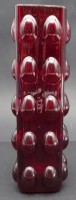 Auktion 349 / Los 10027 <br>rote Hirschberg Bubble Vase, H-20 cm