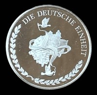 Auktion 349 / Los 6041 <br>gr. Silbermedaille-925- "Deutsche Einheit", D-4 cm, 22,7 gr