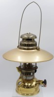 Auktion 349<br>Geniol Rapid 830/ 150 CP Starklicht Karbid Lampe , H-30 cm ohne Henkel, Messing, sehr gut erhalten