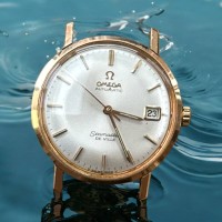 Auktion 349 / Los 2039 <br>Herrenuhr "Omega" Seamaster automatic, Stahl/Gold, Werk läuft, guter Zustand