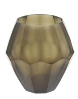 Auktion 349 / Los 10073 <br>kl. Art-Déco Vase, Moser, Rauchglas, Ritzsignatur, H-10cm