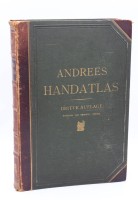 Auktion 349 / Los 3032 <br>Andrees, Richard, "Allgemeiner Handatlas", in 140 Kartenseiten nebst alphabetischem Namensverzeichnis, 3. Aufl., Verlag von Velhagen u. Klasing, Bielefeld u. Leipzig 1896