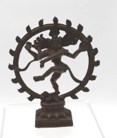 Auktion 349 / Los 15529 <br>Shiva im Feuerrad, Bronze, ca. H-16cm