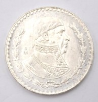 Auktion 350 / Los 6028 <br>Un Peso, Mexico 1965, 16,1gr., D-3,5cm