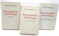 Auktion 350 / Los 3014 <br>Karl Schmalz, Kirchengeschichte Mecklenburgs, in 3 Bänden, 1935