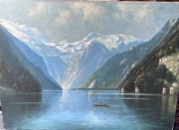 Auktion 350 / Los 4027 <br>Friedrich LEISSLER (1862-1926), München 1904 "Königssee", Öl/Leinen, 71x95 cm