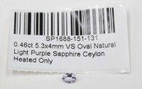 Auktion 351 / Los 1011 <br>Ceylon Saphir, 0,46 ct, erhitzt