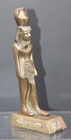 Auktion 351 / Los 15002 <br>Messing Statue, ägypt. Pharao, H-20,8cm