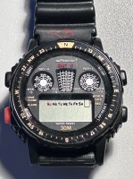 Auktion 351 / Los 2088 <br>Piratron LCD Quarz Armbanduhr, wohl ungetragen, aber mit Lagerungsspuren, Werk nicht überprüft