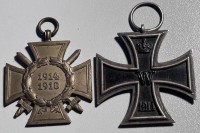 Auktion 351 / Los 7011 <br>Eisernes Kreuz und Kriegsteilnehmer-Kreuz, 1914