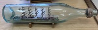 Auktion 351 / Los 16059 <br>grosses Segelschiff-Buddelschiff "Preussen" in 3 L Flasche, L-50 cm