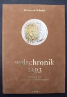 Auktion 351 / Los 3068 <br>Weltchronik 1493 - Kolorierte und kommentierte Gesamtausgabe. Nachdruck von 2001, der kolorierten Gesamtausg. von 1493