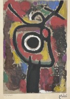 Auktion 351 / Los 5057 <br>Joan MIRO (1893-1983), untitled, Lithografie, signiert und NR  717(2000, BG 47x38 cm