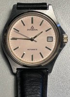 Auktion 352 / Los 2009 <br>"Dugena" automatic Armbanduhr, Lederband, Cal. 8215, sehr gut erhalten, Werk läuft