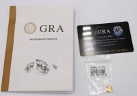 Auktion 352 / Los 1032 <br>gelber Moissanite, 4ct, anbei Zertifikat