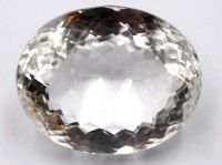 Auktion 352 / Los 1047 <br>klarer Quarz, facettiert, ca. 91ct