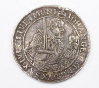 Auktion 352 / Los 6002 <br>Taler, Sachsen 1652, Johann Georg I, Silber, 28,4gr., D-4,4cm