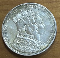 Auktion 352 / Los 6004 <br>Krönungs-Thaler 1861,  Silber,  18,36 gr