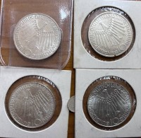 Auktion 352 / Los 6006 <br>4x Olympia 1972 10 DM Münzen, BRD,  tw. sehr gut erhalten