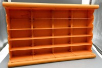 Auktion 352 / Los 15034 <br>Tresenregal "Krone" Zigaretten, orange, Kunststoff, 70-er Jahre, 38x60x12 cm