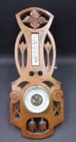 Auktion 352 / Los 16040 <br>Wetterstation, Jugendstil, H- 50cm, wurmstichig