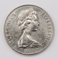 Auktion 352 / Los 6046 <br>Münze Isle of Man 1 Crown Elizabeth II von 1979 , Silber 28 gr . 