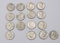 Auktion 352 / Los 6047 <br>16 x Half-Dollar Münzen USA , von 1971 - 1980