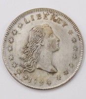 Auktion 352 / Los 6049 <br>Eine Nachprägung eines Liberty -Dollars von 1794 ,