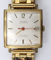 Auktion 353 / Los 2034 <br>Armbanduhr, Anker Automatic, Werk läuft, getragene Erhaltung, 2,9 x 2,9cm