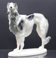 Auktion 353 / Los 9022 <br>Basoi-Windhund, ungemarkt, älter, H-25cm L-27cm