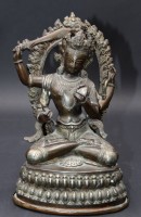 Auktion 353 / Los 15506 <br>Bronze, Tara ?, wohl Tibet, älter, ca. H-20,5cm