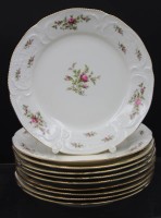 Auktion 353 / Los 8029 <br>10x Kuchenteller, Rosenthal, Classic Rose, Moosrose, je D-20cm