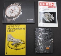 Auktion 353 / Los 3011 <br>4x div. Literatur über Armbanduhren, neuzeitl.