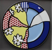 Auktion 353 / Los 8042 <br>Künstlerteller, Rosenthal studio-linie, Roy Lichtenstein, D-31cm, orig. Karton