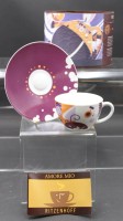 Auktion 353 / Los 8054 <br>Cappucino-Tasse mit U.T., Ritzenhoff, orig. Karton, ca. H-6cm