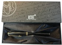 Auktion 353 / Los 16025 <br>Mont Blanc Füller Classic mit Goldfedere-585-, wohl unbenutzt jn orig. Kasten mit Beschreibung