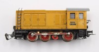 Auktion 353 / Los 12020 <br>kl. Diesel-Lokomotive, Funktion nicht geprüft, Spurbreite 1,6cm