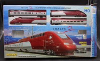 Auktion 353 / Los 12027 <br>Eisenbahnset, Mehano, Thalys, Spur H0, nicht vollständig, orig. Karton